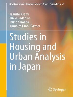 cover image of Studies in Housing and Urban Analysis in Japan